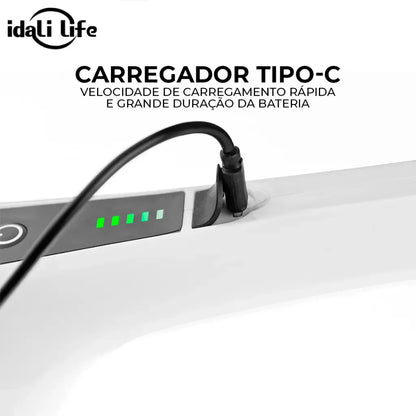 Escova De Limpeza Elétrica 9 Em 1 Recarregável Idali Life Branco