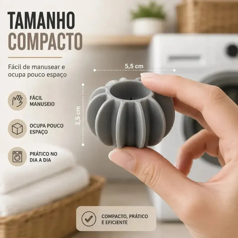 4 Esferas Bolas Removedora Pelos Máquina Lavar Reutilizável Branco, Cinza