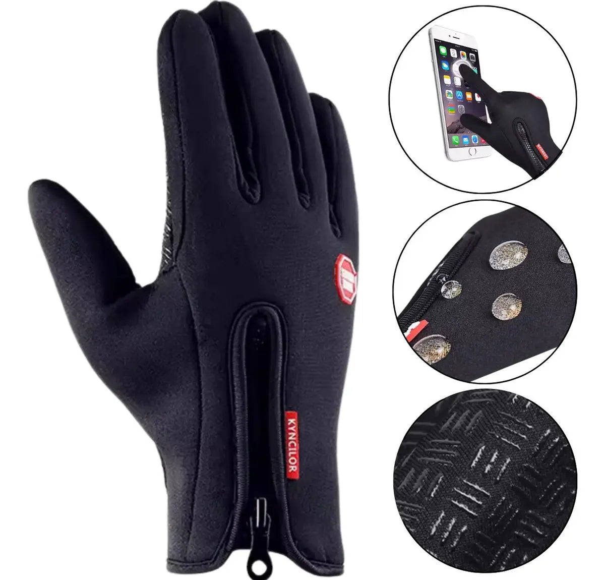 Luva Motoboy Térmica Touch Screen Impermeável Motoqueiro