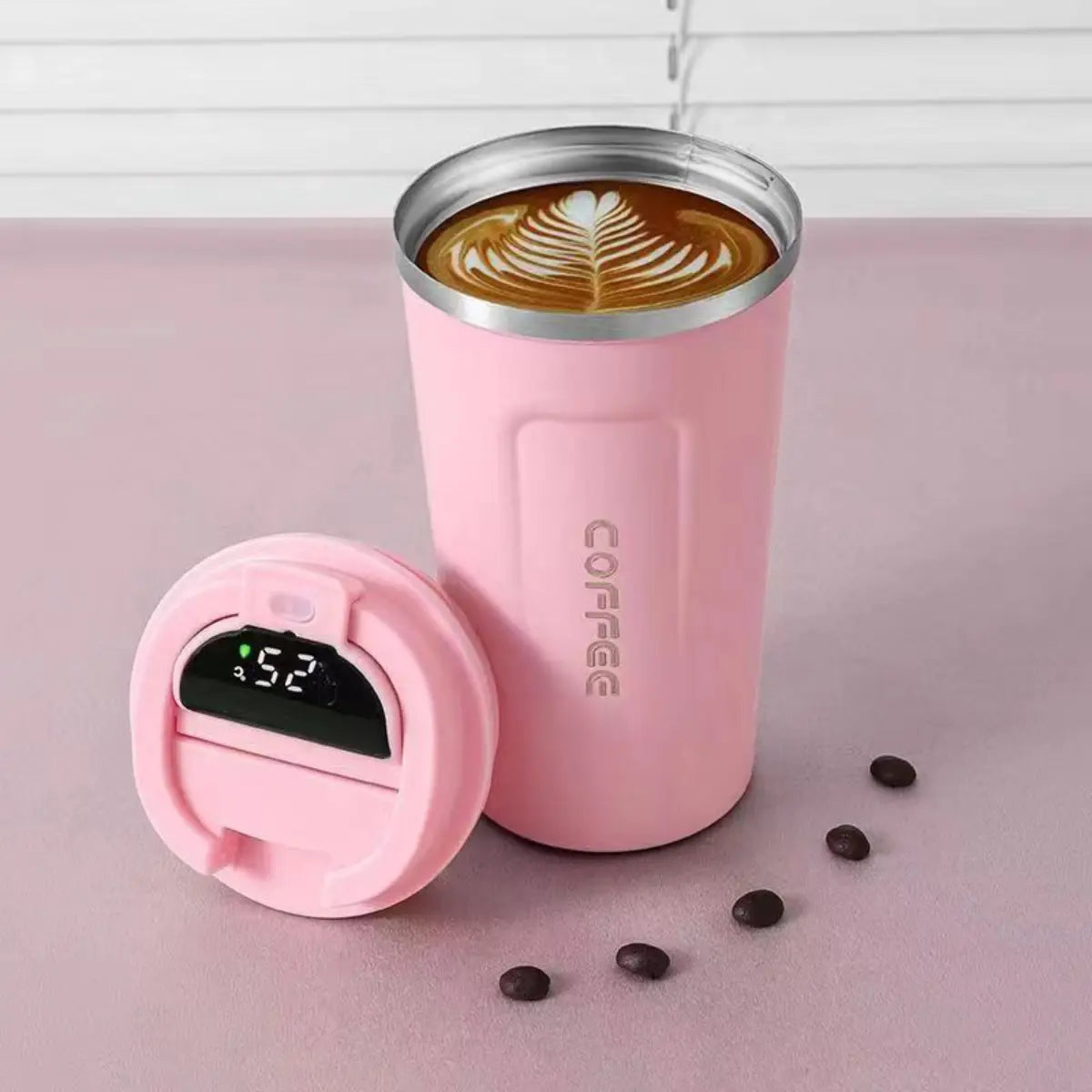 Caneca Copo Termico Coffee Inox Com Tampa Anti-vazamento