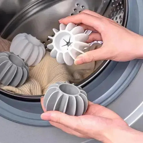 4 Esferas Bolas Removedora Pelos Máquina Lavar Reutilizável Branco, Cinza
