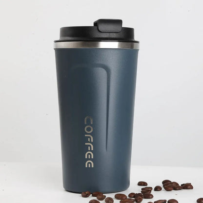Caneca Copo Termico Coffee Inox Com Tampa Anti-vazamento