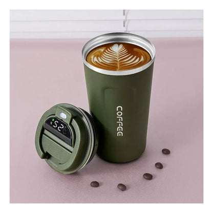 Caneca Copo Termico Coffee Inox Com Tampa Anti-vazamento
