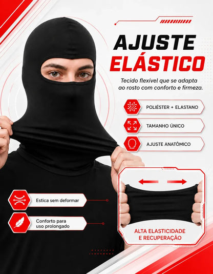 Balaclava Honey Play Box Touca Ninja Térmica desenho liso tamanho único - Preto