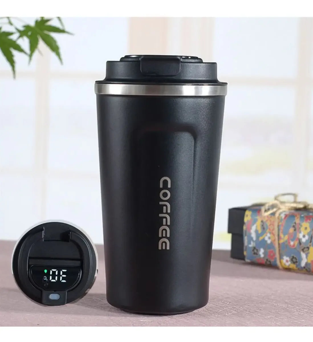 Caneca Copo Termico Coffee Inox Com Tampa Anti-vazamento