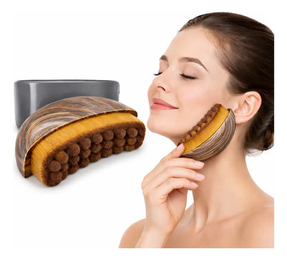 Escova Facial Modeladora Drenagem Linfática Alivia Inchaço