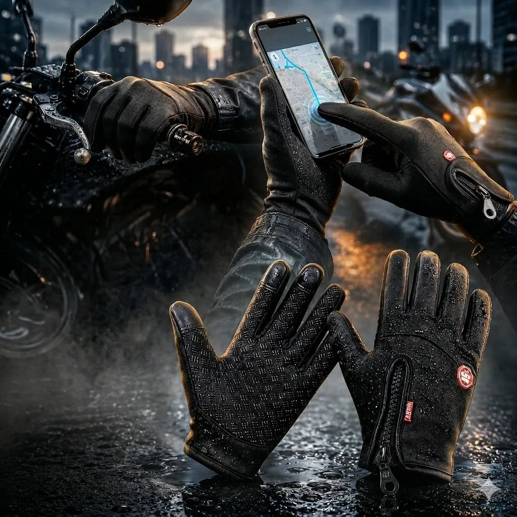 Luva Motoboy Térmica Touch Screen Impermeável Motoqueiro