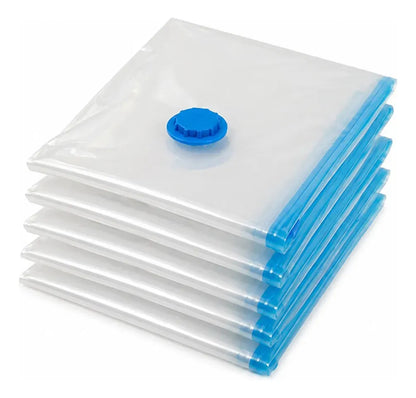 Kit 10 Sacos a Vácuo com Bomba Manual para Viagem e Organização