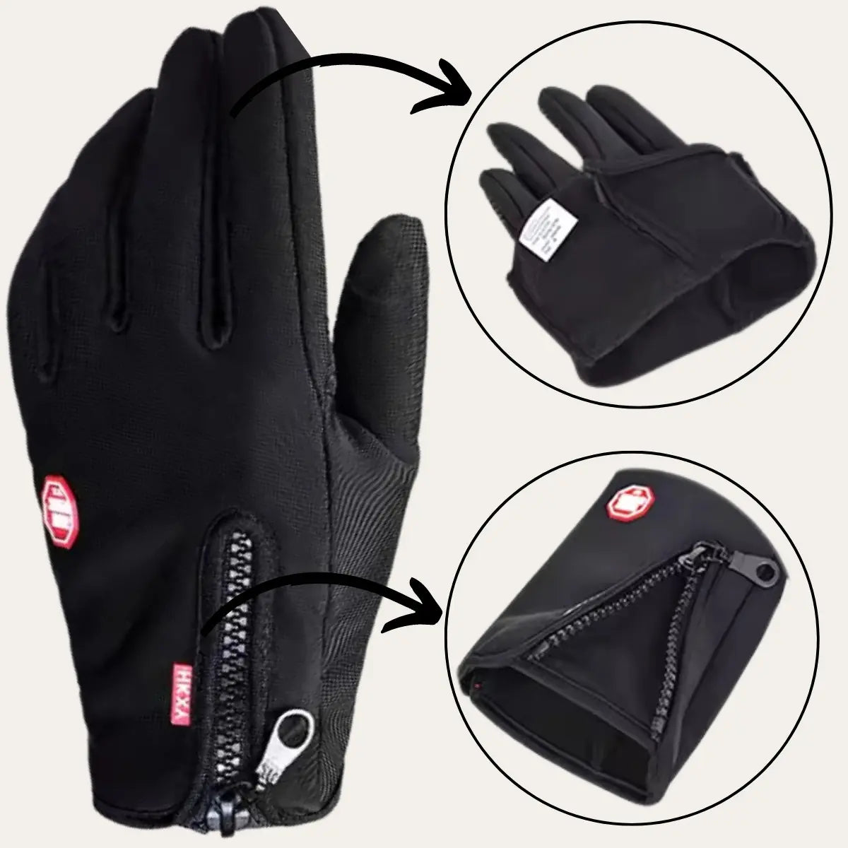 Luva Motoboy Térmica Touch Screen Impermeável Motoqueiro