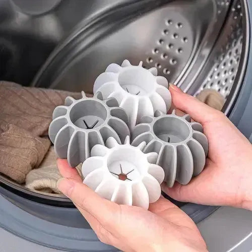 4 Esferas Bolas Removedora Pelos Máquina Lavar Reutilizável Branco, Cinza