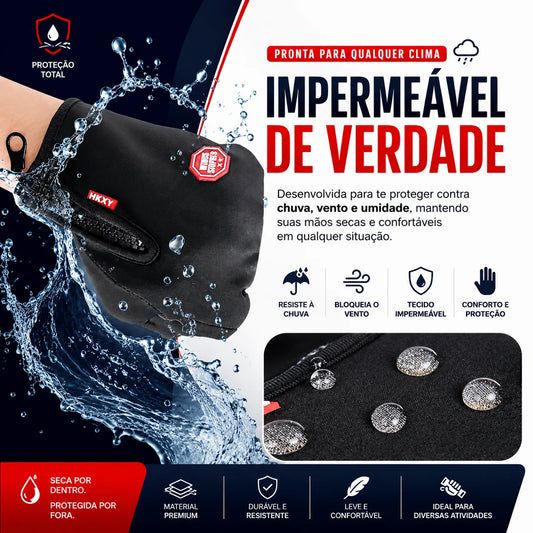 Luva Motoboy Térmica Touch Screen Impermeável Motoqueiro